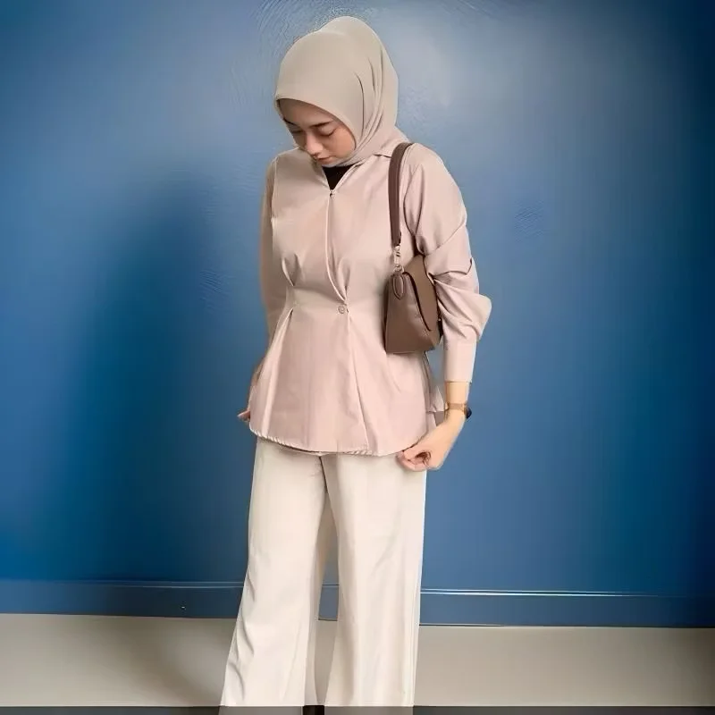 Atasan Wanita Jena Shirt Katun Toyobo Adem Elegan